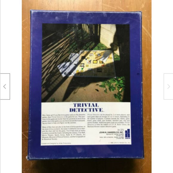 New Trivial Detective Board Game by Antler Productions 1985 John Hansen - Picture 2 of 2